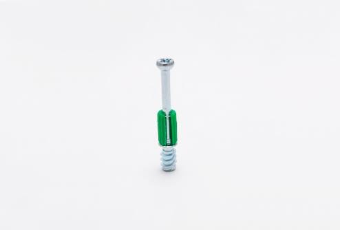 MINIFIX TORNILLO L=34mm PLAST. VERDE