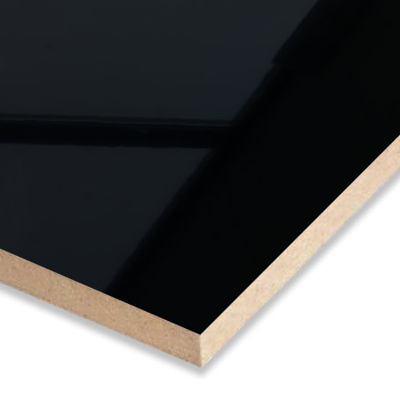 MDF  UV NEGRO BRILLO LP-5025  18MM(3/4)