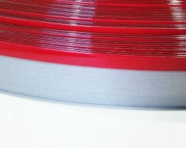 CANTO PVC 1.0x22mm ROJO-GRIS