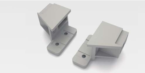 CONECTOR TUBO A MADERA BLANCO