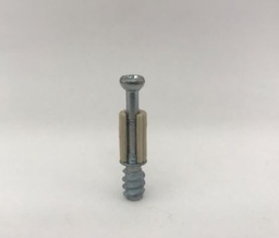 [0570] TORNILLO MINIFIX L=24mm PLAST. BLANC