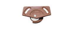 [0617] PTAS/CORREDIZAS LIGERAS GUIA SUPERIOR OVAL PLAST. MARRON USO COD- 0614, 0616